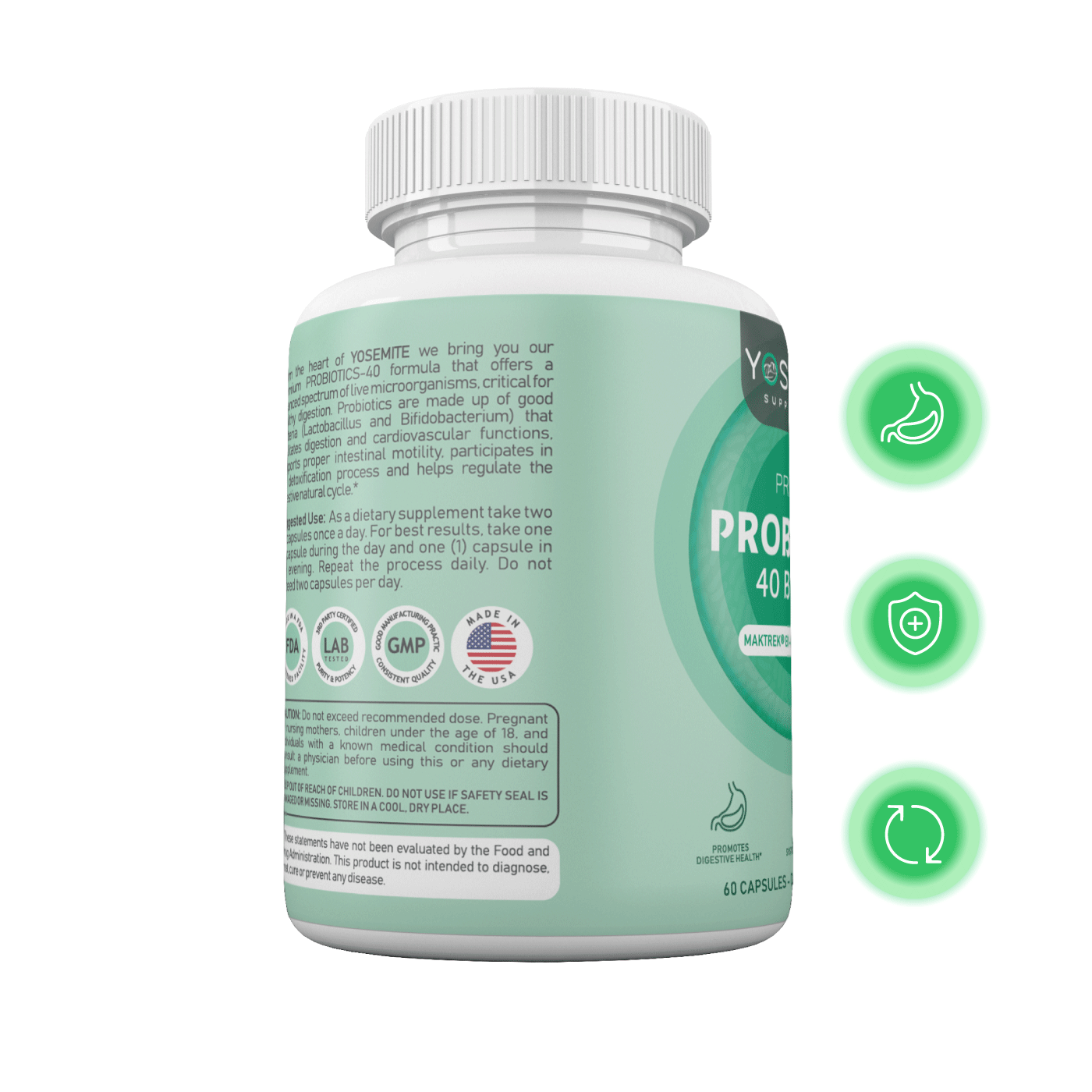 Yosemite Probiotics 40 Billions